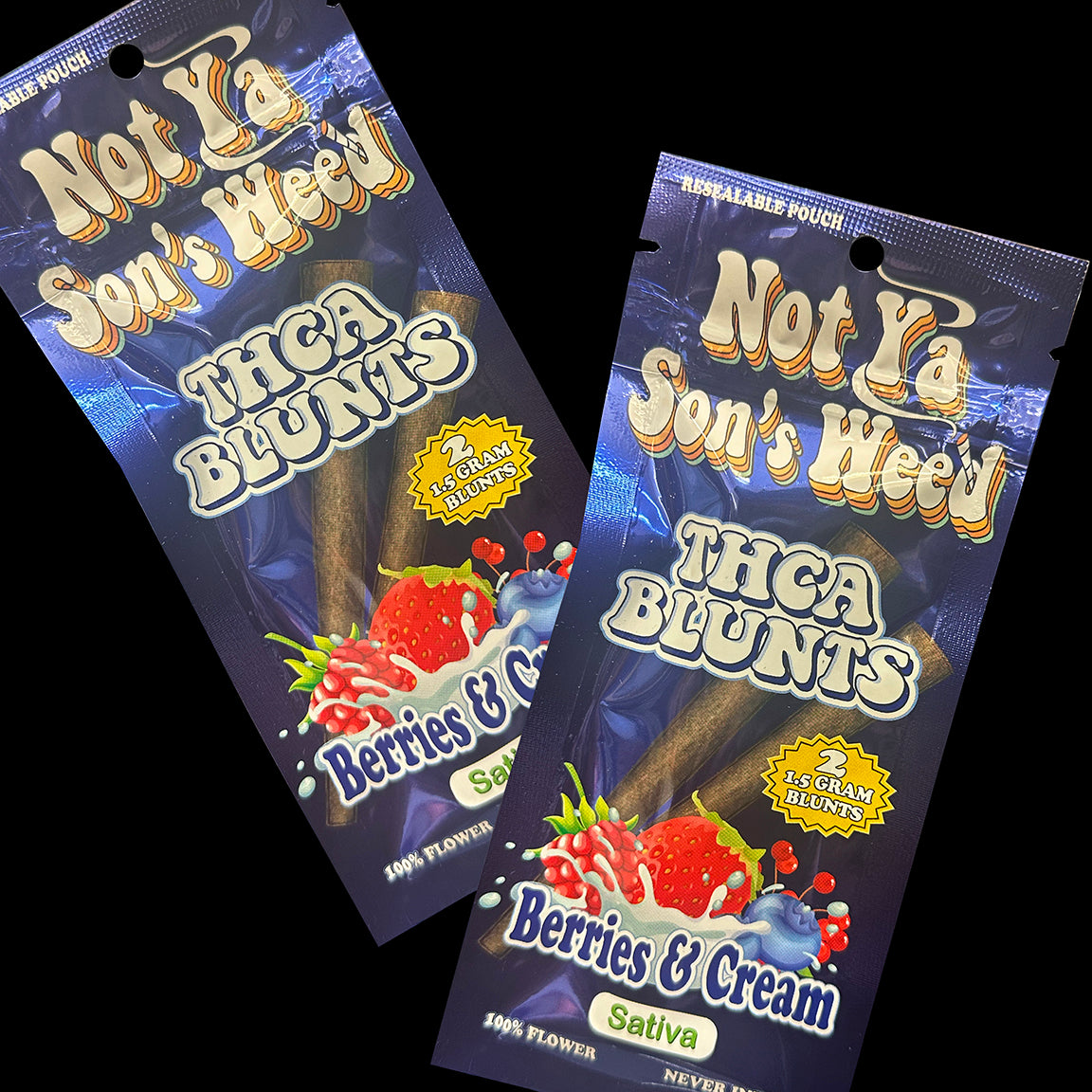 THC -A PRE ROLL BLUNTS - 1 Pouch - 2 Blunts