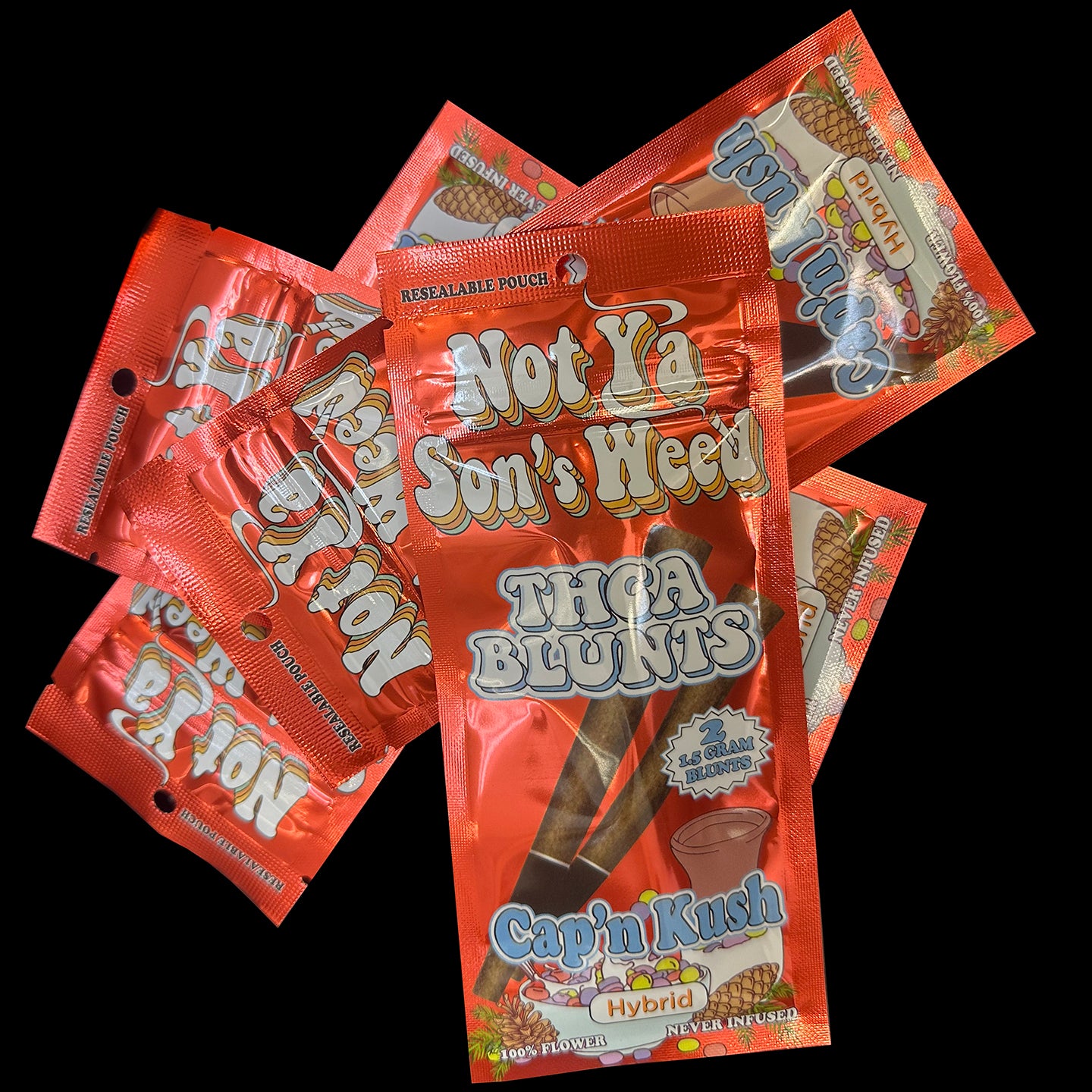 THC -A PRE ROLL BLUNTS - 1 Pouch - 2 Blunts