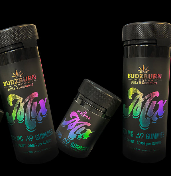 D9 THC MIX FLAVOR GUMMIES 300/600MG JARS