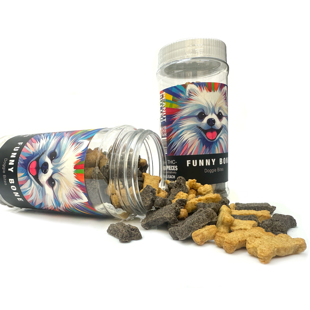 Funny Bones Peanut Butter CBD Dog Treats 400mg