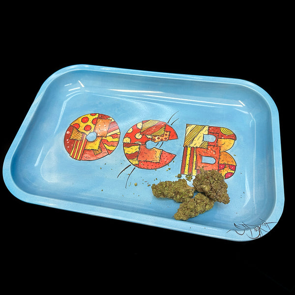 OCB Medium Rolling Tray – Patchwork