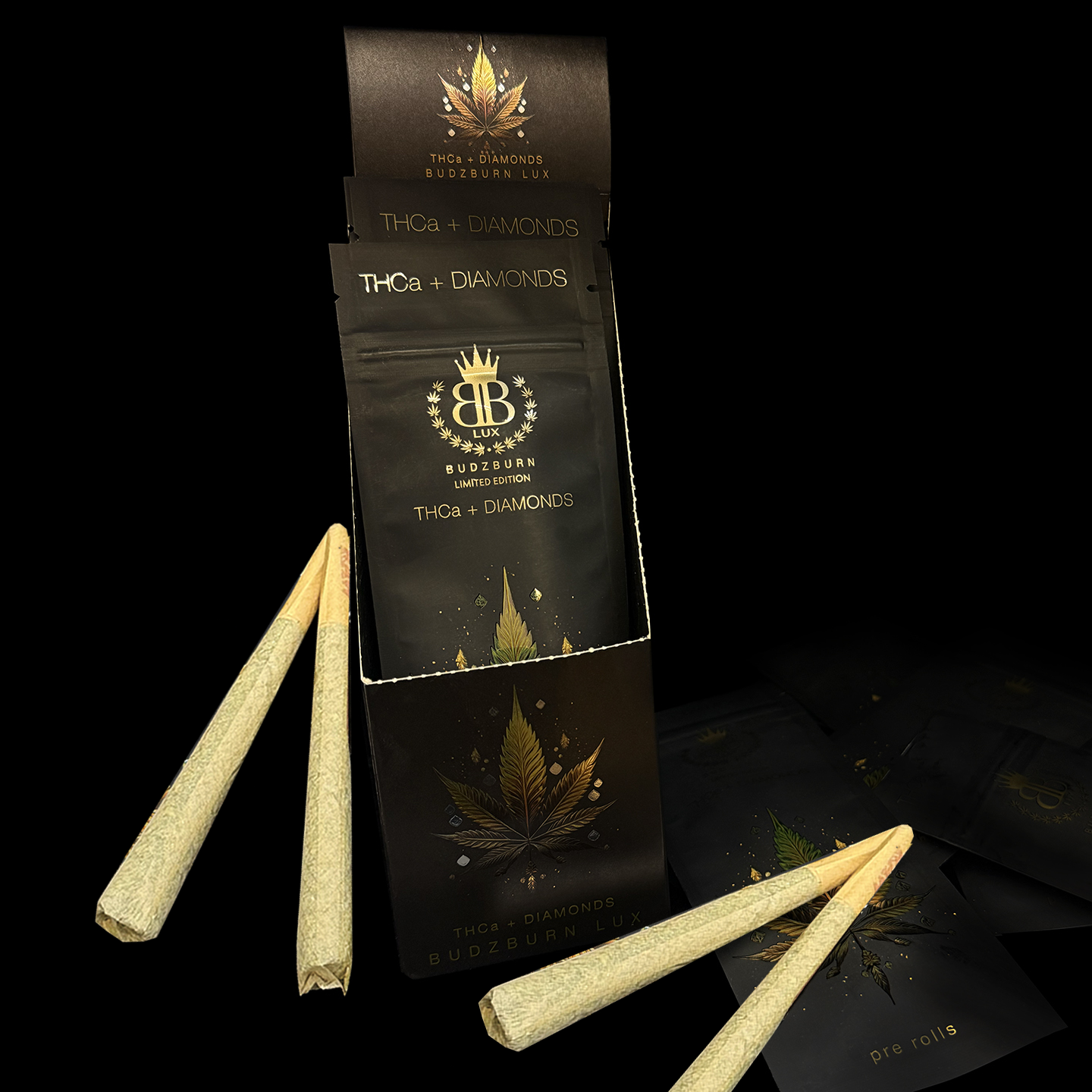LUX THCa DIAMOND INFUSED 2 GRAM PRE-ROLLS