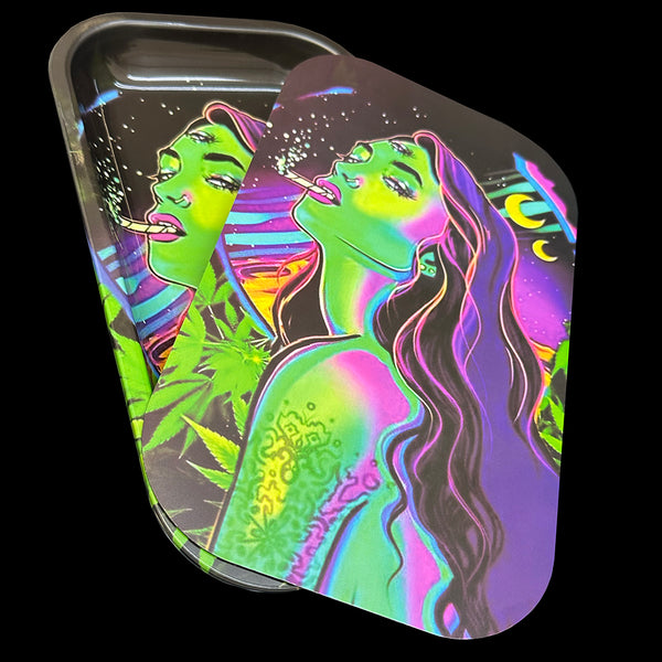 Women Smoking Rolling Tray