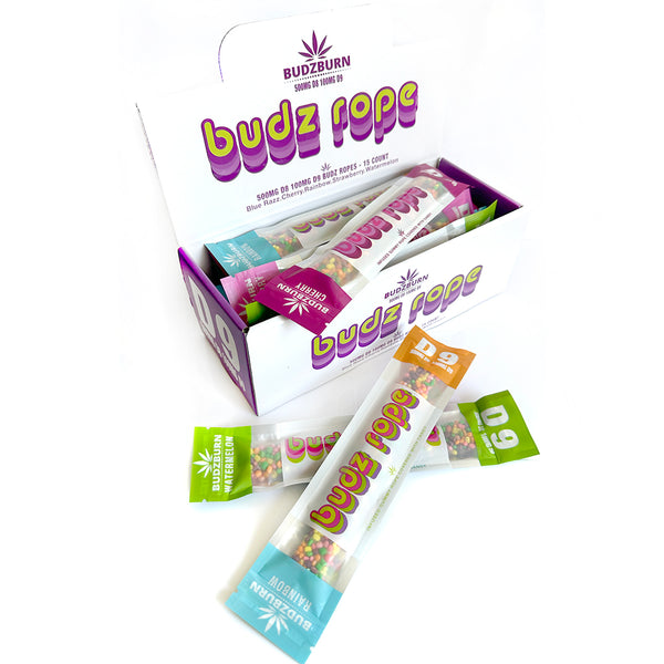 DELTA 9 THC BUDZ ROPE 600MG – BOX OF 15