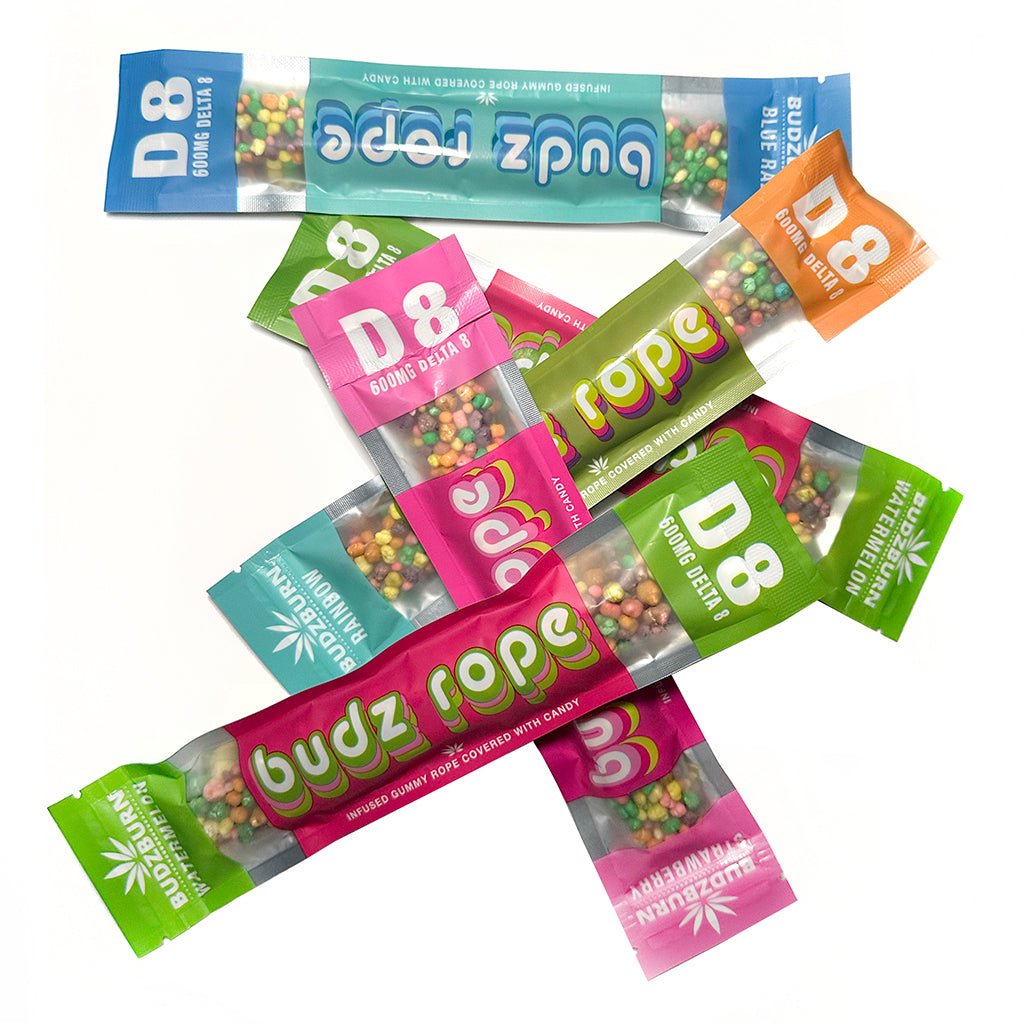 DELTA 8 THC BUDZ ROPE 600MG – BOX OF 15