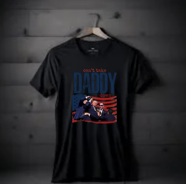 Trump Can't Take Daddy Down T-Shirt - Black