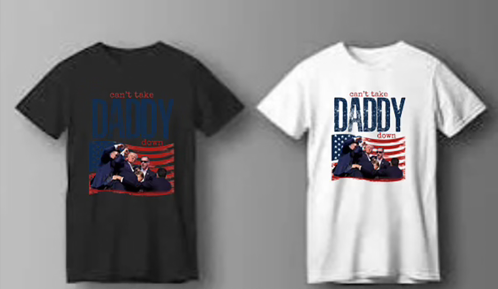 Trump Can't Take Daddy Down T-Shirt - Black