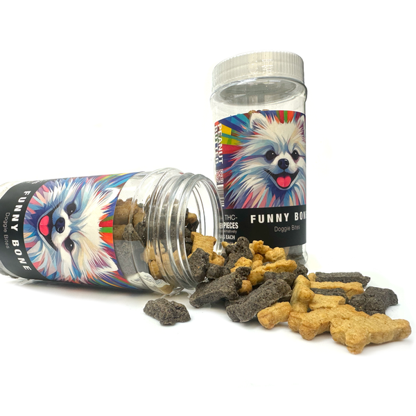 Funny Bones Peanut Butter CBD Dog Treats 400mg