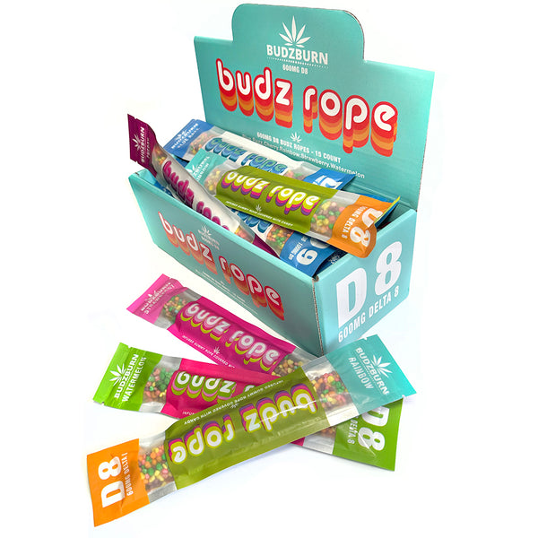 DELTA 8 THC BUDZ ROPE 600MG – BOX OF 15